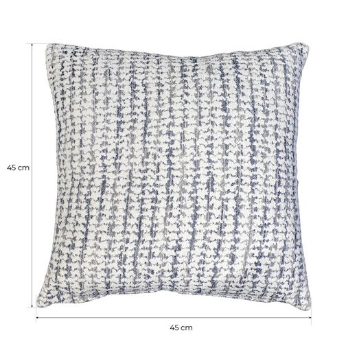 Funda de cojín con estampado azul claro/crudo, 45 x 45 cm | Salzburgo