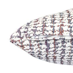 SALZBOURG | Housse de coussin imprimé écru, rose, rouge et gris 60 x 60 cm