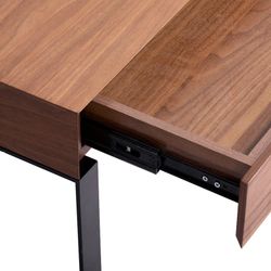 SCHÖNHEIT-Svart soffbord med dubbla höjder, 39,5 x 39,5 x 40 cm