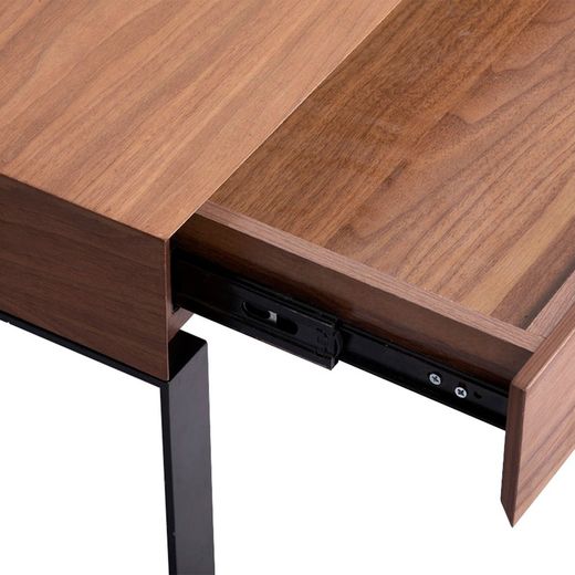 SCHÖNHEIT-Svart soffbord med dubbla höjder, 39,5 x 39,5 x 40 cm