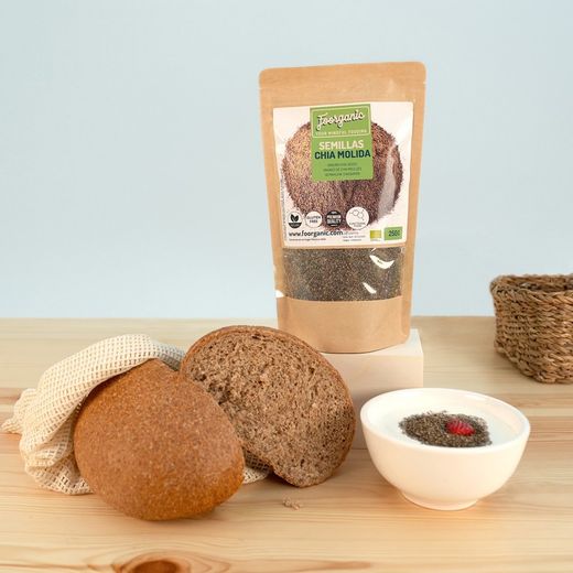 Semi di Chia nera ECO macinati, 250 gr