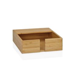 Bamboe servethouder, 17,5x17,5x5,5 cm
