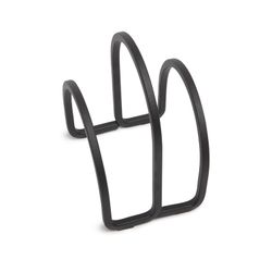 Porte-serviettes en fer noir, 12 x 10 x 15 cm | Écuyer