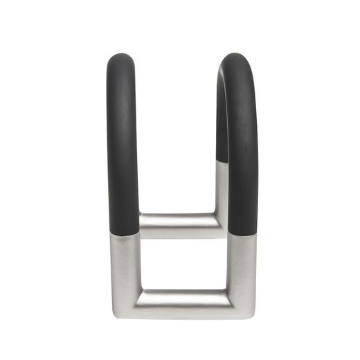 Porte-serviettes en zinc noir et argent, 10 x 7 x 11 cm | pivot