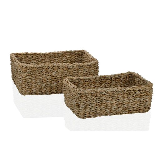 Set de 2 cestas de alga marina, 30x20x13 cm