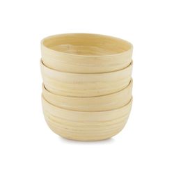 Set 4 Boles de Bambú Ø15x6 cm