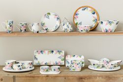 Set of 6 dessert plates, 20.19x20.19x2 cm