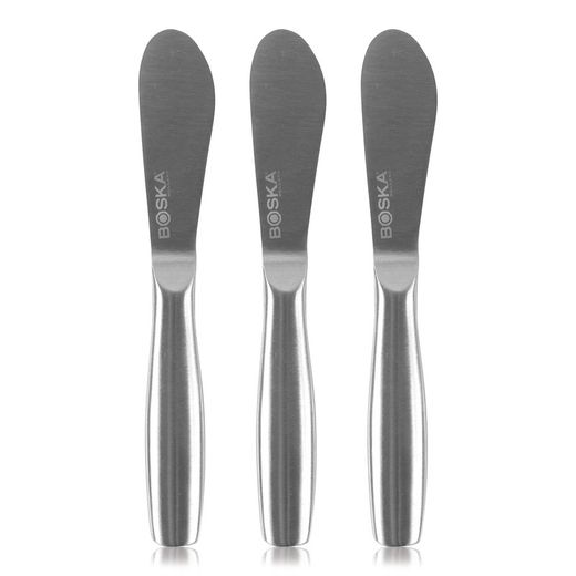 Cuchillos para untar de acero inoxidable de plata Boska 17,5x12,5x2 cm
