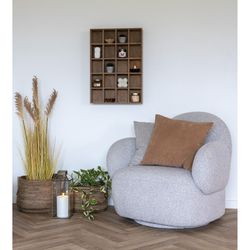 Set of 2 banana leaf baskets in multicolour, 39 x 39 x 28.5 cm | Erba