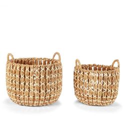 Set van 2 Waterhyacint Manden, Ø37x34cm