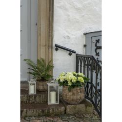 Set of 2 natural rattan baskets, 38 x 38 x 34 cm | Pulo