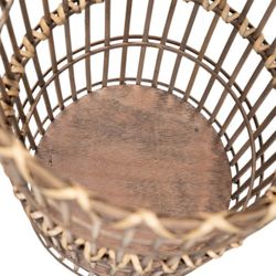 Set of 2 Natural Bamboo Baskets, Ø42x69cm