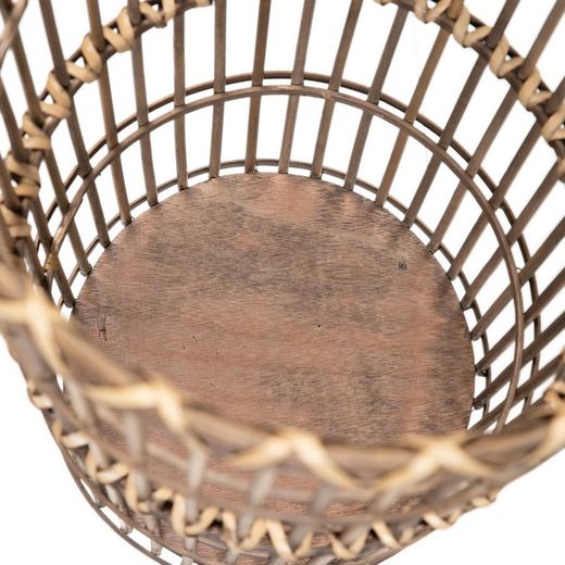 Set of 2 Natural Bamboo Baskets, Ø42x69cm