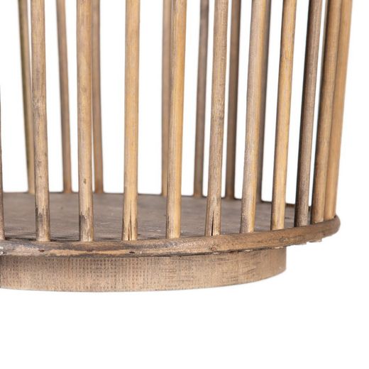 Set of 2 Natural Bamboo Baskets, Ø42x69cm