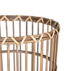 Set of 2 Natural Bamboo Baskets, Ø42x69cm