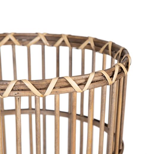 Set of 2 Natural Bamboo Baskets, Ø42x69cm