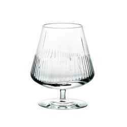 Set of 2 clear crystal cognac glasses, Ø 9.5 x 15.3 cm | Gentlemen