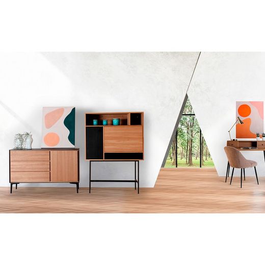 Set of 2 multicolored canvas paintings, 60 x 4 x 80 cm | Jula