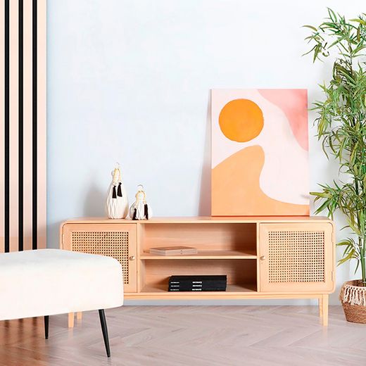 Set of 2 multicolored canvas paintings, 60 x 4 x 80 cm | Jula