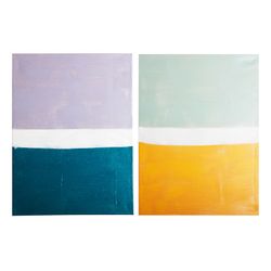 Set di 2 quadri su tela multicolore, 60 x 4 x 80 cm | Luka