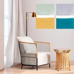 Σετ 2 πολύχρωμοι πίνακες σε καμβά, 60 x 4 x 80 cm | Λούντκα