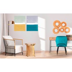 Σετ 2 πολύχρωμοι πίνακες σε καμβά, 60 x 4 x 80 cm | Λούντκα