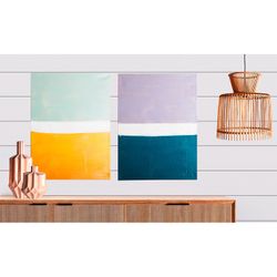 Σετ 2 πολύχρωμοι πίνακες σε καμβά, 60 x 4 x 80 cm | Λούντκα