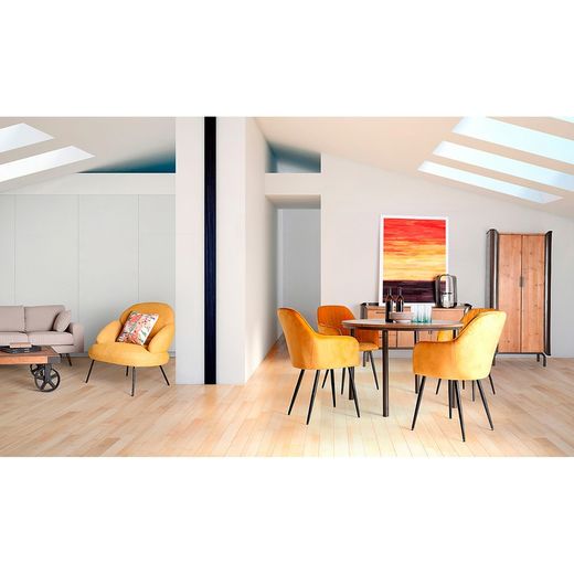 Sæt med 2 flerfarvede lærredsmalerier, 90 x 3 x 120 cm | Halina