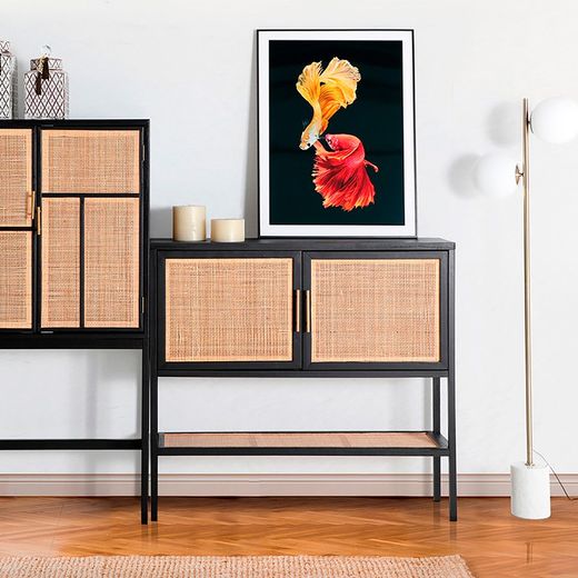 Set of 2 multicolored wooden frames, 60 x 3 x 80 cm | Elka