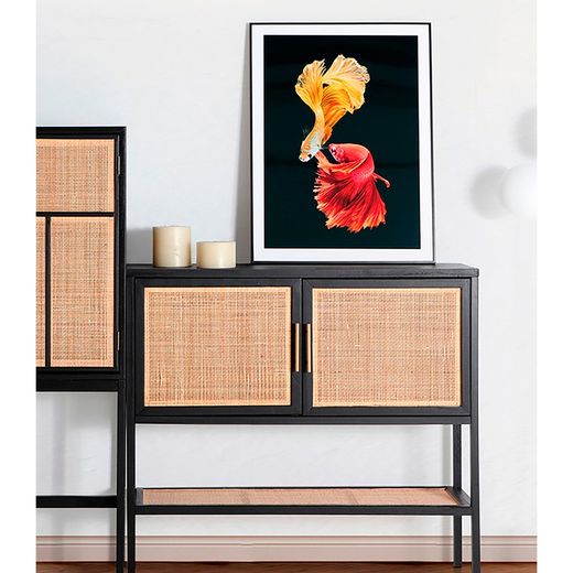 Set of 2 multicolored wooden frames, 60 x 3 x 80 cm | Elka