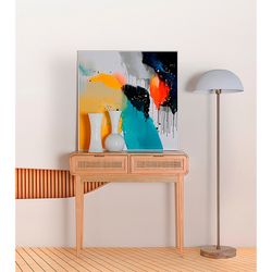 Σετ 2 πολύχρωμα ξύλινα κουφώματα, 80 x 5 x 80 cm | Κρύστα