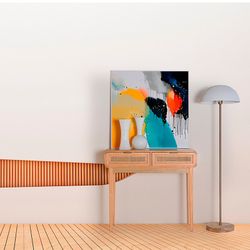 Σετ 2 πολύχρωμα ξύλινα κουφώματα, 80 x 5 x 80 cm | Κρύστα