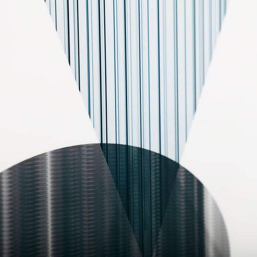 Set med 2 flerfärgade träramar, 80 x 5 x 80 cm | Melka