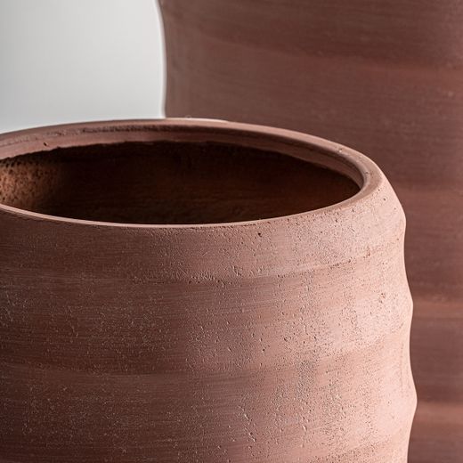 Set de 2 maceteros de cerámica en terracota| Kora