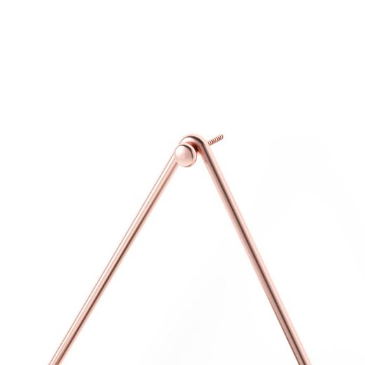 Lot de 2 jardinières murales en résine grise et cuivrée, 11 x 7 x 19 cm | Déclencheur