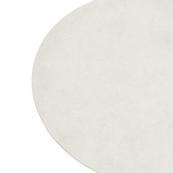 Lot de 2 tables d'appoint en aluminium et verre blanc, 74 x 74 x 50 cm | Albury