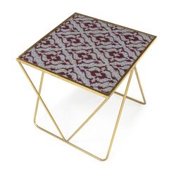 Zestaw 2 stolików szklanych i metalowych w kolorze złotym, 60x32x60cm