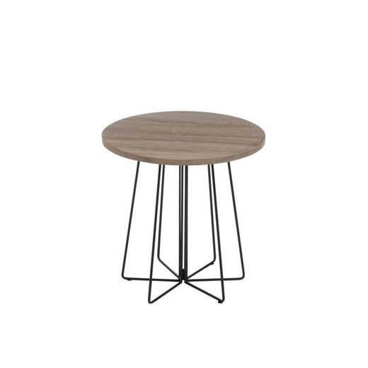 Set de 2 mesas auxiliares de madera, Ø60x60 cm