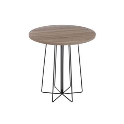 Set de 2 mesas auxiliares de madera, Ø60x60 cm