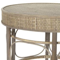 Set of 2 Rattan Side Tables, Ø61.5x52cm
