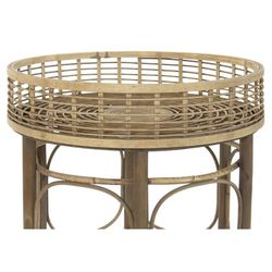 Sæt med 2 rattan sideborde, Ø61x64 49cm