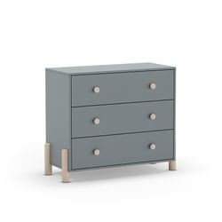 Houten ladekast in groen, 90 x 40 x 80 cm | Enola