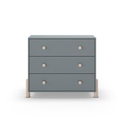 Houten ladekast in groen, 90 x 40 x 80 cm | Enola