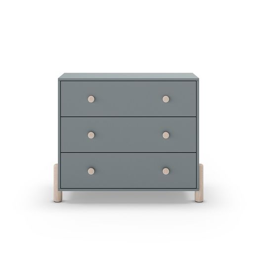 Houten ladekast in groen, 90 x 40 x 80 cm | Enola