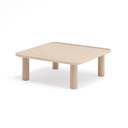 2er-Set Satztische aus Holz in hellem Naturton, 80 x 50 x 30 cm | Nest