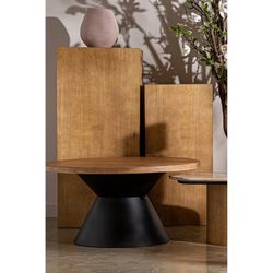 Set of 2 spruce bases in natural color, 45 x 45 x 100 cm | Lecco