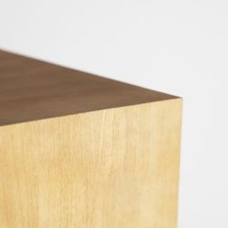 Set of 2 spruce bases in natural color, 45 x 45 x 100 cm | Lecco