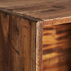 Caja de madera de mahogani en natural, 40 x 36 x 30 cm | Amiens