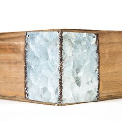 Set de 3 bandejas de madera, 54x34x10 cm