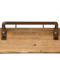 Set de 3 bandejas de madera, 54x34x10 cm